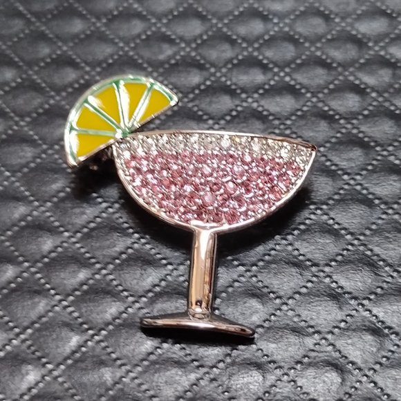 Pink Cocktail Pin - Picture 1 of 5